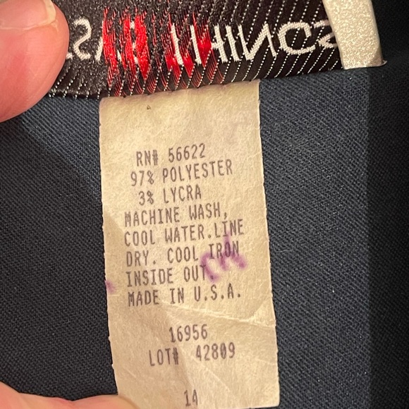 Vntg. Bety’s Things Velvet Sheeth Dress Floral Cut out Hem Hunter Green Size 14P - Picture 7 of 9